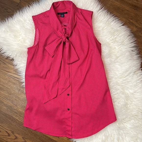 ✨ MAKE OFFER ✨ TOMMY HILFIGER POLKA DOT BLOUSE - Picture 7 of 9